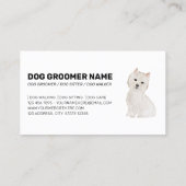 Pet Pattern West Highland Terrier Dog Visitenkarte (Rückseite)