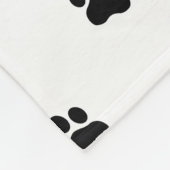 Pet Paw - Auto oder Hund Nahtloses Muster  Fleecedecke (Ecke)