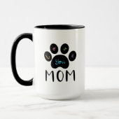 Pet Paw Dog Katze Liebe Sie MAMA Kaffee Tasse (Links)