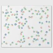 Pet Paw druckt überall Geschenkpapier (Flach)