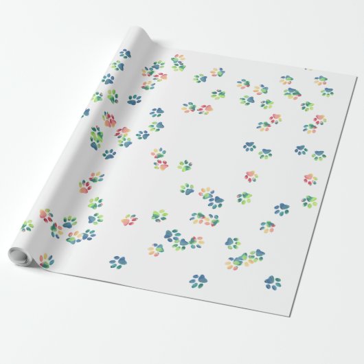 Pet Paw druckt überall Geschenkpapier (Ungerollt)