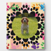 Pet Paw Frame auf Paws Fotoplatte (Vorderseite)