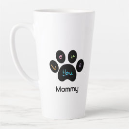 Pet Paw Hund / Katze Liebe Sie Mommy Latte Tasse