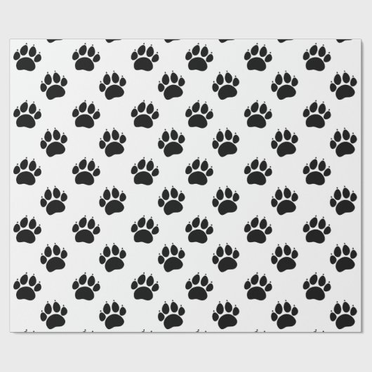 Pet Paw Muster Geschenkpapier (Flach)