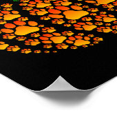 Pet Paw Print Pumpkin Paw Pumpkin Fall Thanksgivin Poster (Ecke)