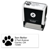 Pet Paw Print Rücksendeadresse Dog oder Katze Nied Permastempel (Beispiel)