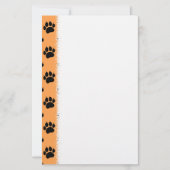 Pet Paw Print Stationery Briefpapier (Vorderseite)