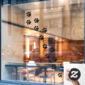 Pet Paw Prints Pet Grooming Shop Front Fensteraufkleber (Café-Fenster)