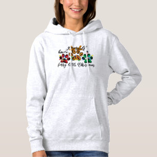 Pet Paws haben sich ein zorniges Weihnachtsfest Hoodie