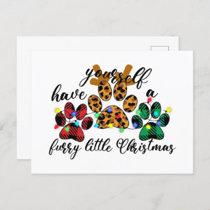 Pet Paws haben sich ein zorniges Weihnachtsfest Postkarte