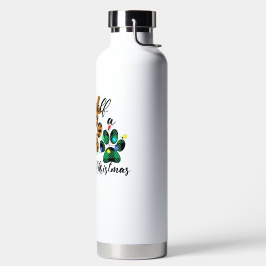 Pet Paws haben sich ein zorniges Weihnachtsfest Trinkflasche (links)