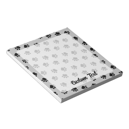 Pet Paws Muster Editor Notizblock (angewinkelt)