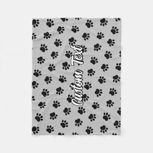 Pet Paws Muster Fleece Blanket (Vorderseite)