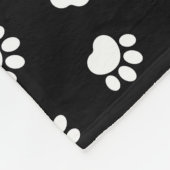 Pet Paws Muster Fleece Blanket (Ecke)