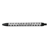Pet Paws Pattern Black Ink Pen Kugelschreiber (Vorderseite)