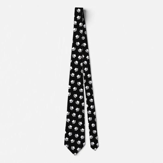 Pet Paws Pattern Neck Tie Krawatte (Vorderseite)