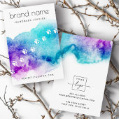 Pet Pay druckt Ohrring-Karte mit Aquarellfarbe