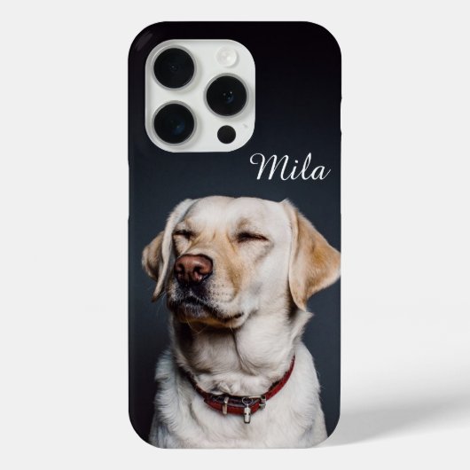 Pet Phone Case mit Foto für Haustiere + Name Perso (Rückseite)