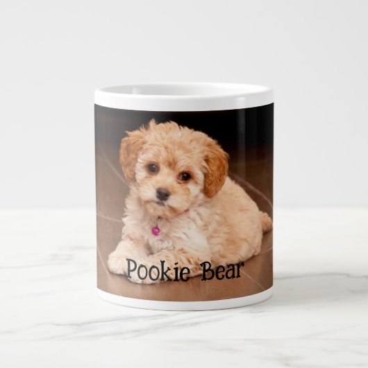 Pet phot personalisierte Brauch. Jumbo-Tasse (Vorderseite)