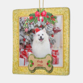 Pet Photo Christmas, Keepsake for Dog Lovers Keramikornament (Links)