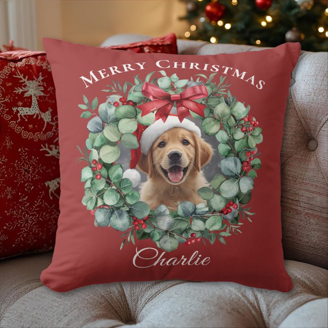 Pet Photo Christmas – Personalized Holiday Gift Kissen (Von Creator hochgeladen)