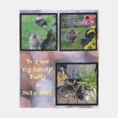 pet photo collage - 3 pictures fleecedecke (Vorderseite)