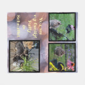 pet photo collage - 3 pictures fleecedecke (Vorderseite (Horizontal))