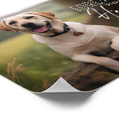 Pet Photo Custom Memorial Poster (Ecke)