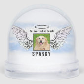 Pet Photo Memorial Schneekugeln (Rückseite)