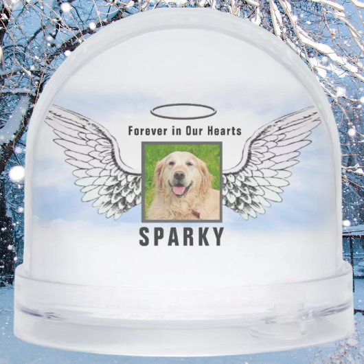 Pet Photo Memorial Schneekugeln
