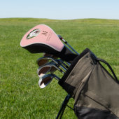 Pet Photo Peach Pink Personalized Golf Headcover (In SItu)