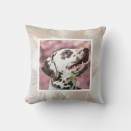 Pet photo - pearl colour kissen