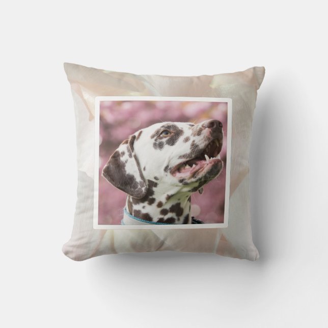 Pet photo - pearl colour  kissen (Vorderseite)