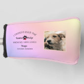 Pet Photo Rainbow Bridge Quote Memorial Golf Headcover (Vorderseite)