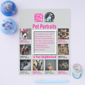 Pet Photography Session Flyer With QR Code & Tear‑ (Einzeln)