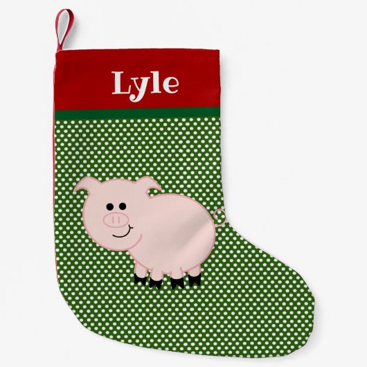 Pet Pig Personalisierter Strumpf Kleiner Weihnachtsstrumpf (Vorderseite)