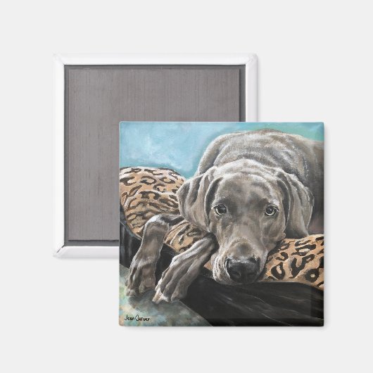 Pet Portrait - Jäger Magnet (Vorderseite/Rückseite)