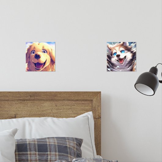Pet-Portrait - Laden Sie Ihr Pet hoch Bilderwand Sets (Schlafzimmer)