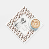 Pet Portrait Love is Brewing Cocktail Napkins Serviette (Ecke)