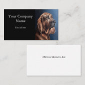 pet portrait painting card visitenkarte (Vorne/Hinten)