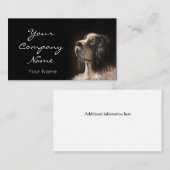 pet portrait painting card visitenkarte (Vorne/Hinten)
