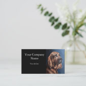 pet portrait painting card visitenkarte (Stehend Vorderseite)