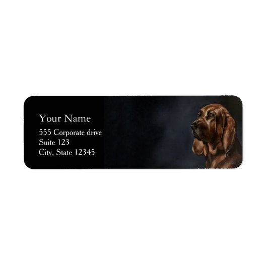 Pet Portrait Painting Return Address Labels (Vorne)