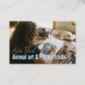 Pet Portraits Service  Visitenkarte (Vorderseite)