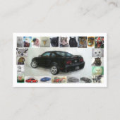 Pet Porträt, Auto, Boot, Künstler des Motorrad- Visitenkarte (Rückseite)