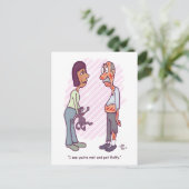 Pet Postkarte (Stehend Vorderseite)