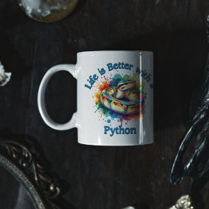 Pet Python Pet Lover Kaffee Drink Reptile Kaffeetasse