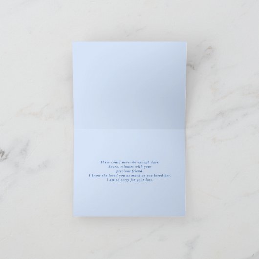 Pet Rainbow Bridge Custom Sympathy Card Karte (Innenseite)