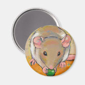 Pet rat bezaubernde niedliche lustige Kunst Kuthei Magnet (Vorderseite/Rückseite)