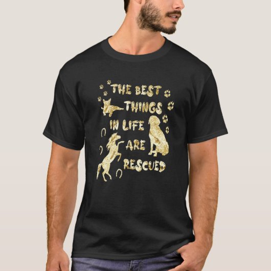 Pet Rescue and Adoption Design T-Shirt (Vorderseite)